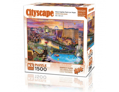 Ks Games Neon Capital Paris Las Vegas Puzzle 1500 Parça 22038