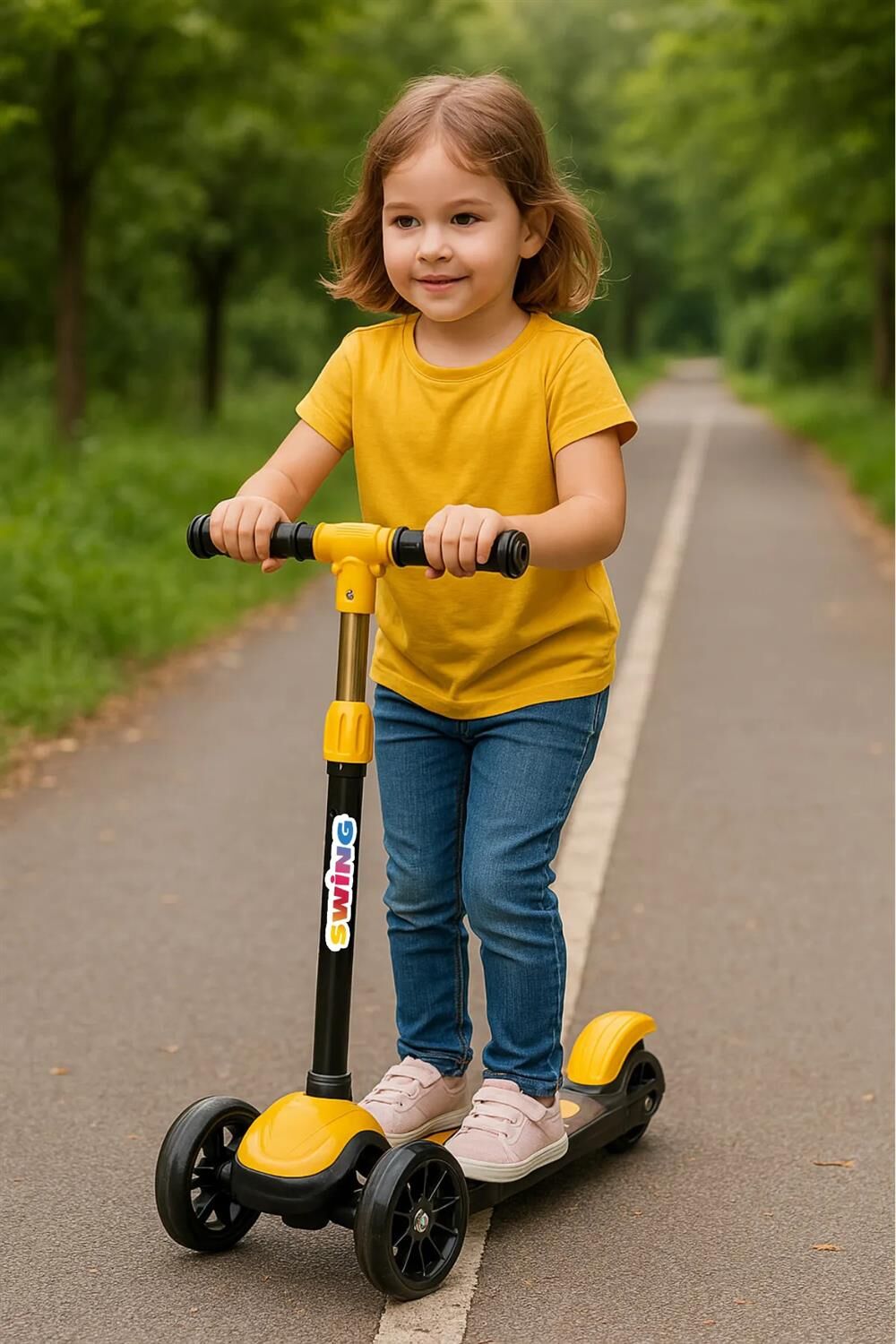 SWİNG SCOOTER SARI IŞIKLI