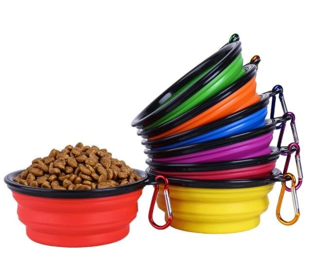 Katlanabilir Kedi Köpek Mama ve Su Kabı