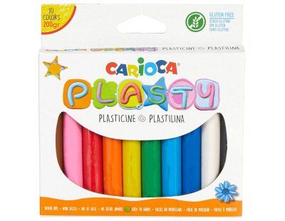 Carioca Plasty Kurumayan Oyun Hamuru 10 Renk 200 Gr. 42173