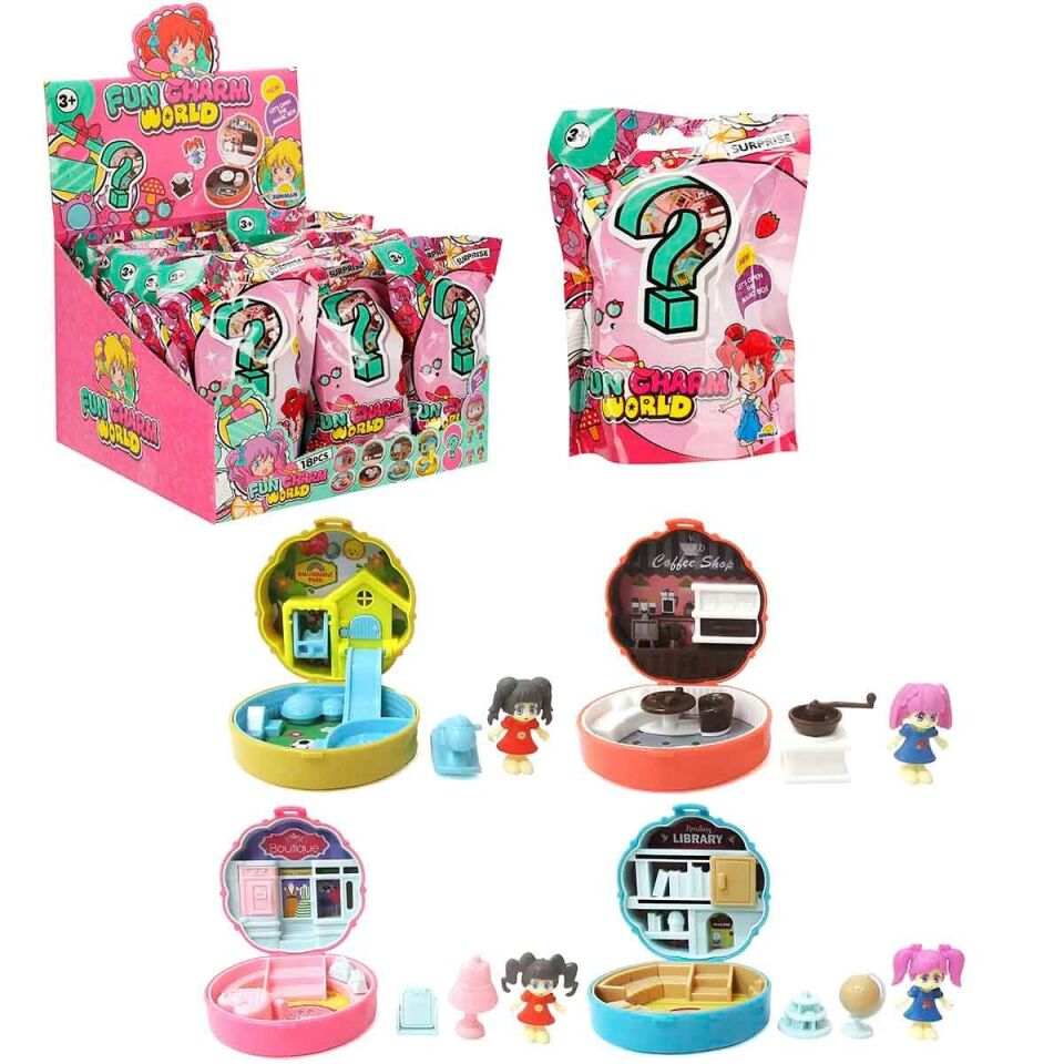 4255 SUN-RST-FİGÜR MİNİ FİGÜR EĞLENCE DÜNYASI SÜRPRİZ PAKET 18D