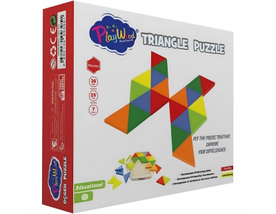 Ahşap Üçgen Puzzle