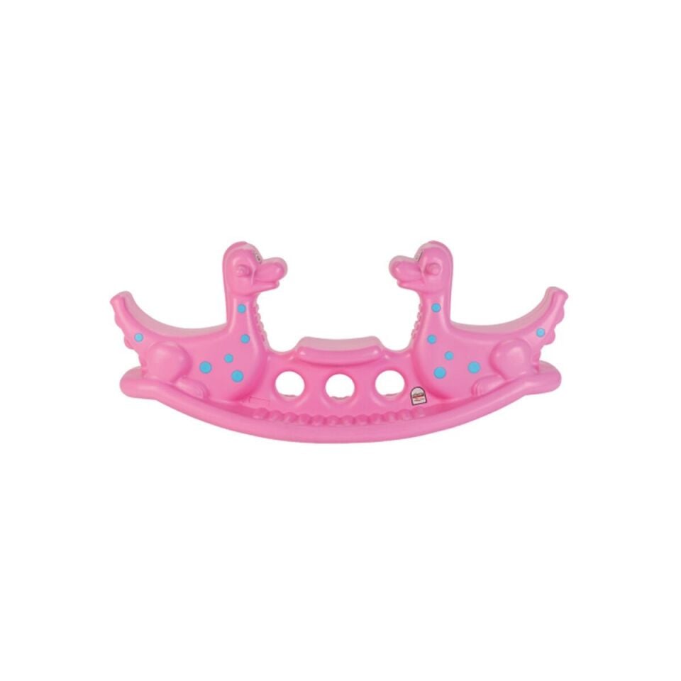 06 147P DİNO TAHTEREVALLİ BEBEK PEMBE