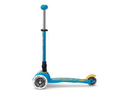 Mini Micro Scooter Deluxe Foldable Led Ocean Blue