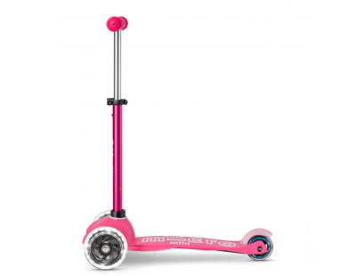 Micro Mini Deluxe LED 3 Tekerlekli Scooter Pink