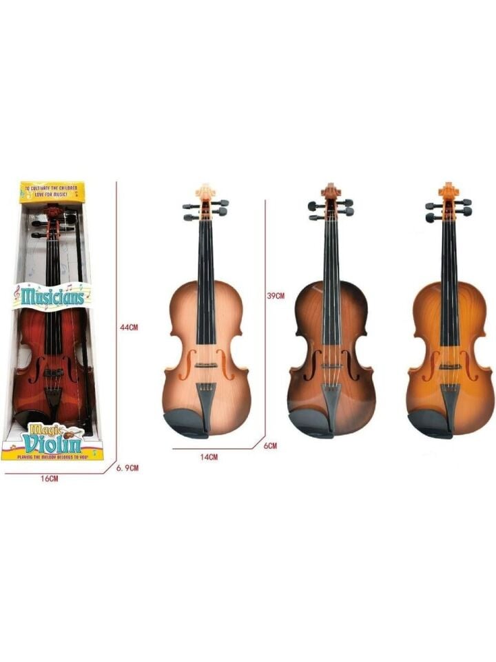 Kayıt Yapabilen Telleri Işlevli Sihirli Oyuncak Keman Müzik Oyuncağı 8820-1