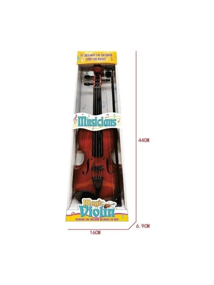 Kayıt Yapabilen Telleri Işlevli Sihirli Oyuncak Keman Müzik Oyuncağı 8820-1