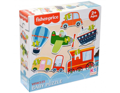 KS Fisher Price Baby Vehicles 6 in 1 Puzzle