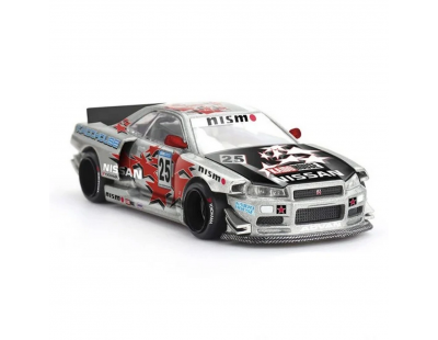 Mini GT x KaidoHouse 1/64 Nissan Skyline GT-R (R34) Kaido Star Racing V1