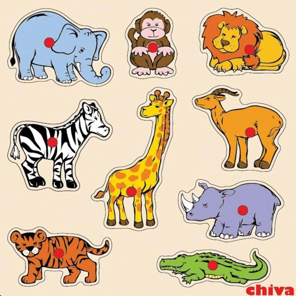 CS-1009 SAFARİ HAYVANLARI AHŞAP YAPBOZ