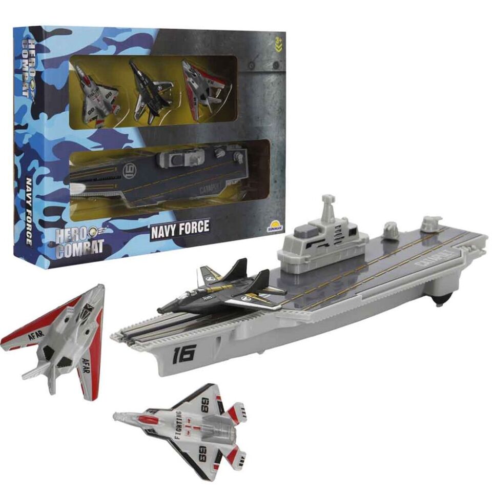 ASKER OYUN SET JET/UÇAK GEMİSİ 4PRÇ