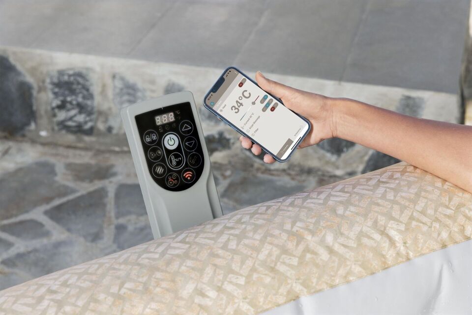 Lay-Z-Spa® Rome Smart AirJet™  6001M Enerji Tasarruflu Şişme Spa Havuzu, Mobil Uygulama Kontrollü, 5-7 kişilik