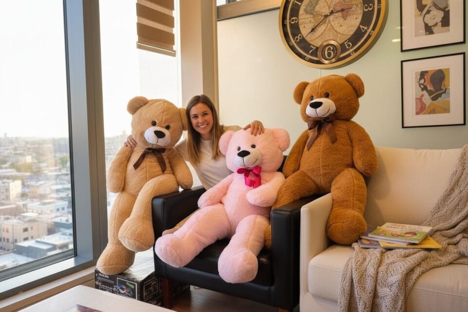 62723 PELUŞ 100CM UZUN AYI -HLY