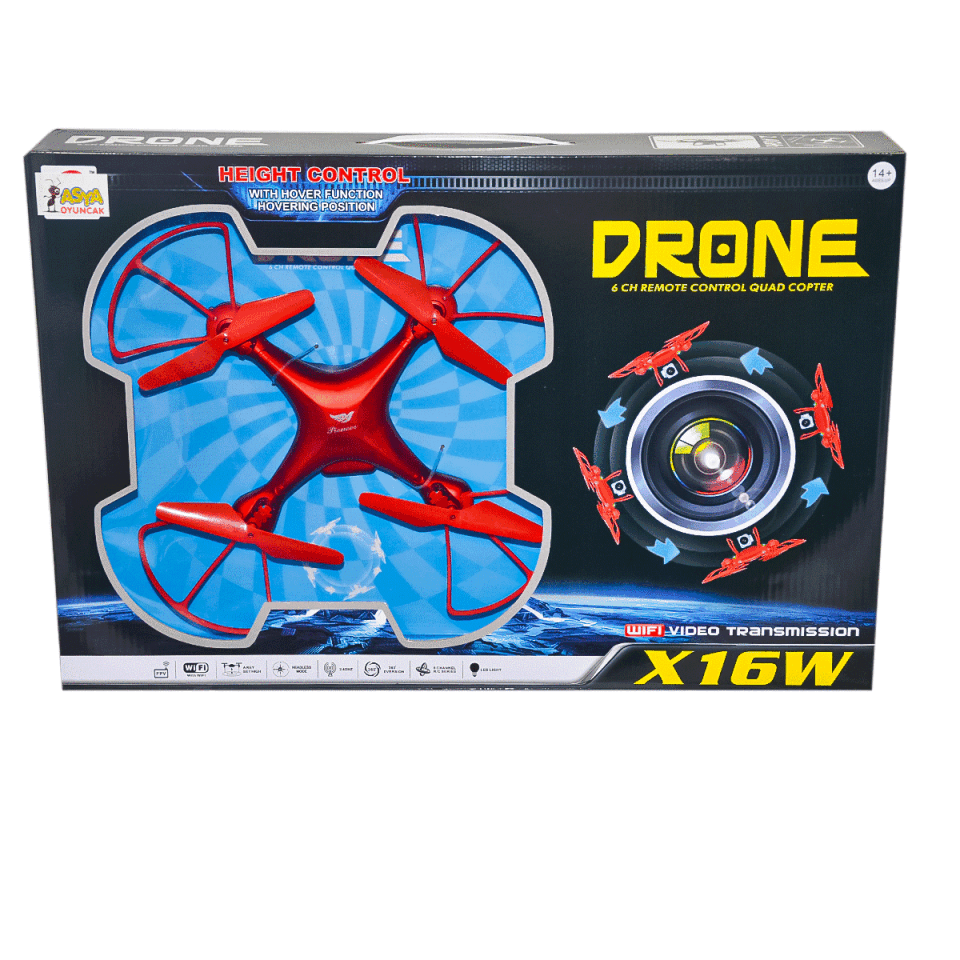22571-X16W Kumandalı Kameralı Drone - Asya Oyuncak