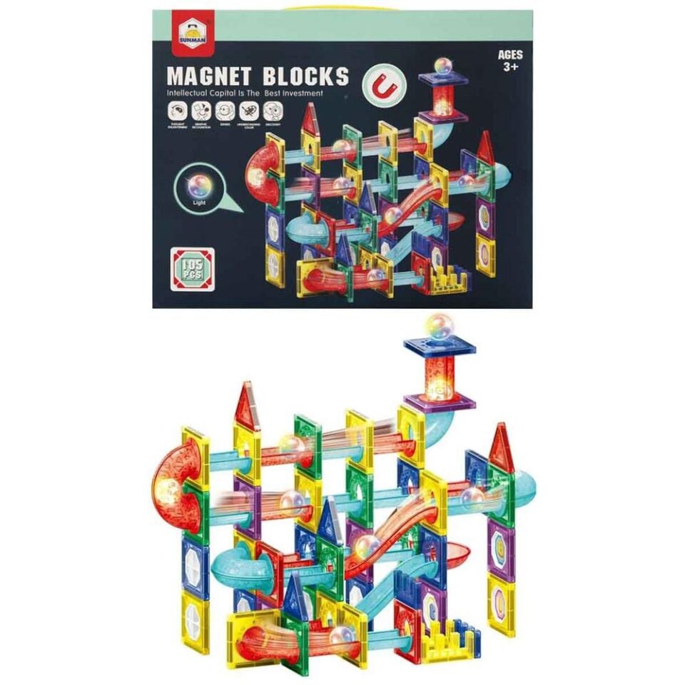 S01004400 MANYETİK BLOK IŞIKLI 105 PRÇ -SUN