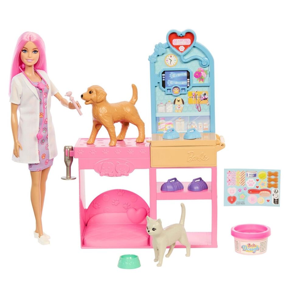 JFX93 Barbie ve Veteriner Kliniği ve Aksesuarları