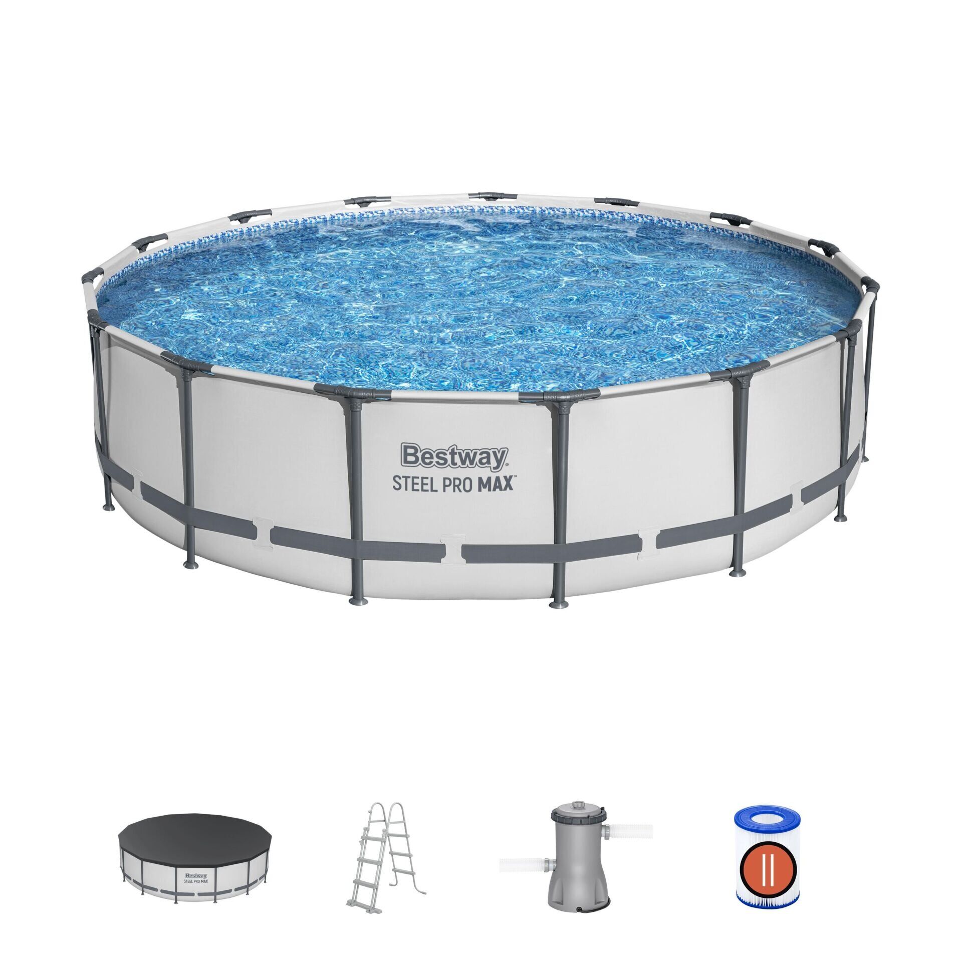 Bestway® Steel Pro MAX™ 56488 Prefabrik Yer Üstü Havuz Seti 4,57 m x 1,07 m