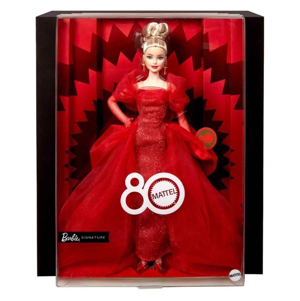 Barbie 80. Yıl Dönümü Koleksiyon Sarışın Bebek JBJ17
