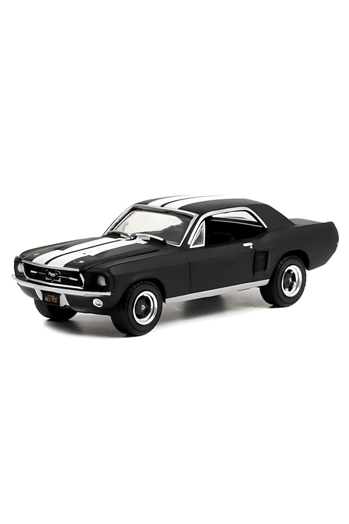 1:64 1967 Ford Coupe In Black With White Stripes