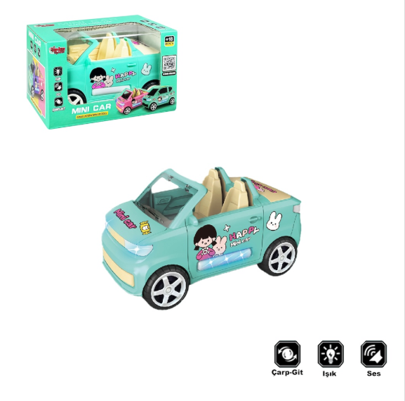 ZR169-2 KUT.ÇARP DÖN RENKLİ ARABA -VRD