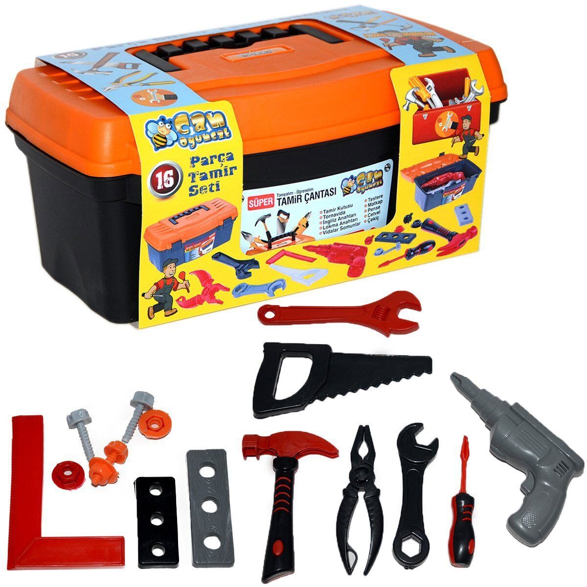 Can Oyuncak Süper Tamir Seti Çantası 168C