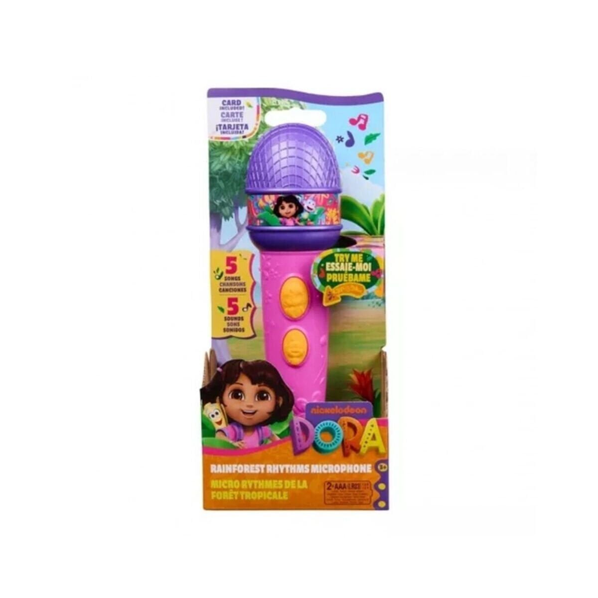 00009749 SUN-SPM-FİGÜR AKS. DORA MİKROFON YAĞMUR ORMANI RİTMİ (DORA) SESLİ