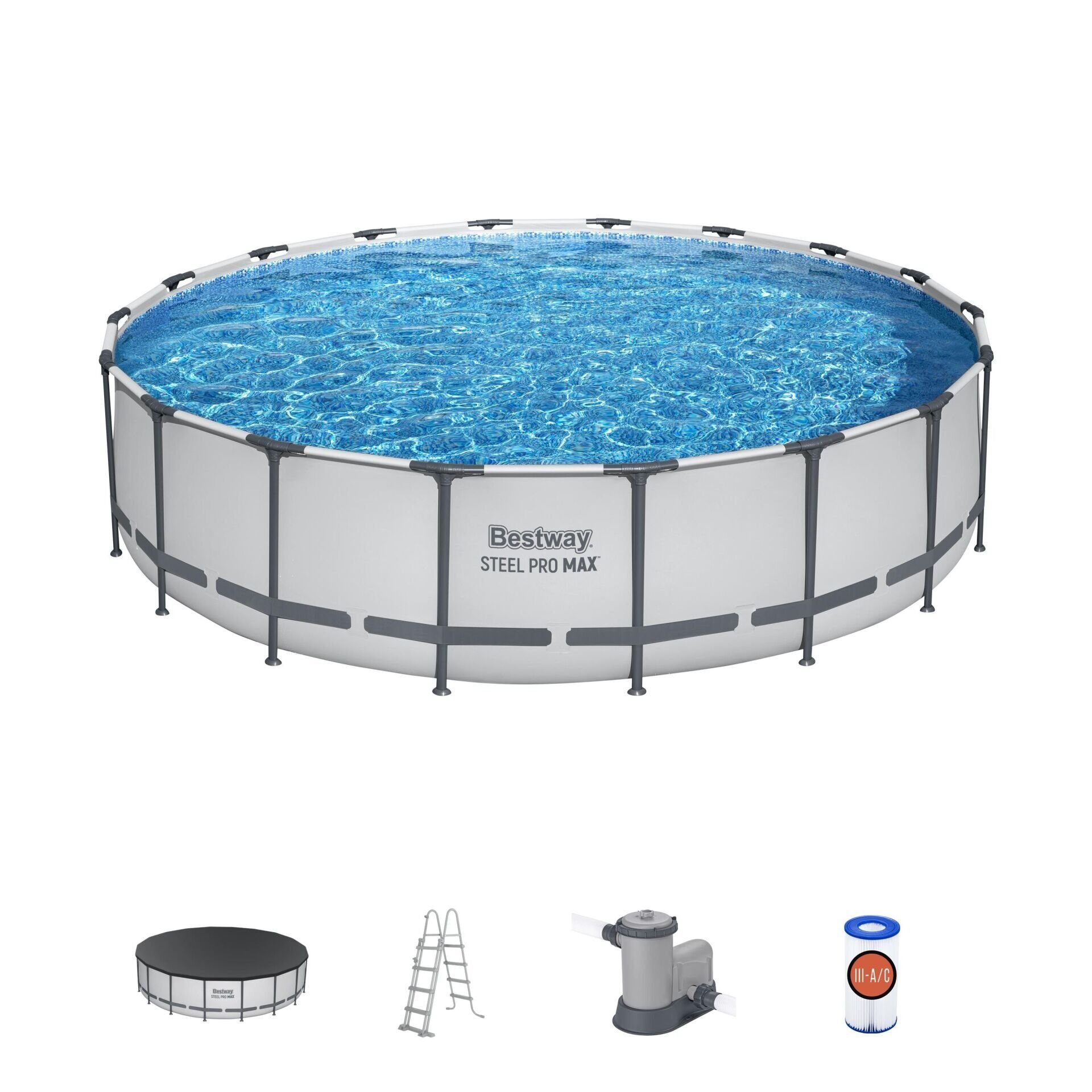 Bestway® 56462 Steel Pro MAX™ Prefabrik Yer Üstü Havuz Seti 5,49 m x 1,22 m
