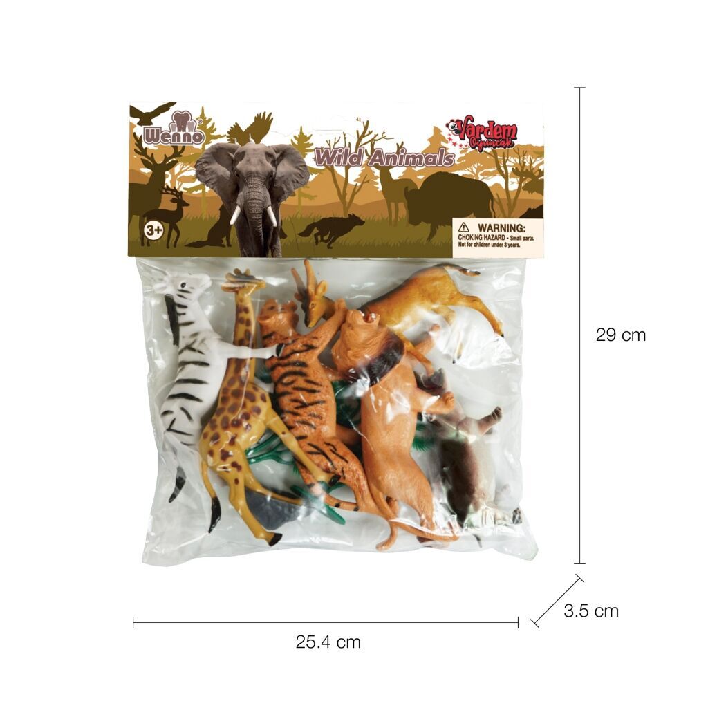 9115,9116,9117 Poşette 9 parça Hayvan Seti