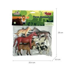 9115,9116,9117 Poşette 9 parça Hayvan Seti