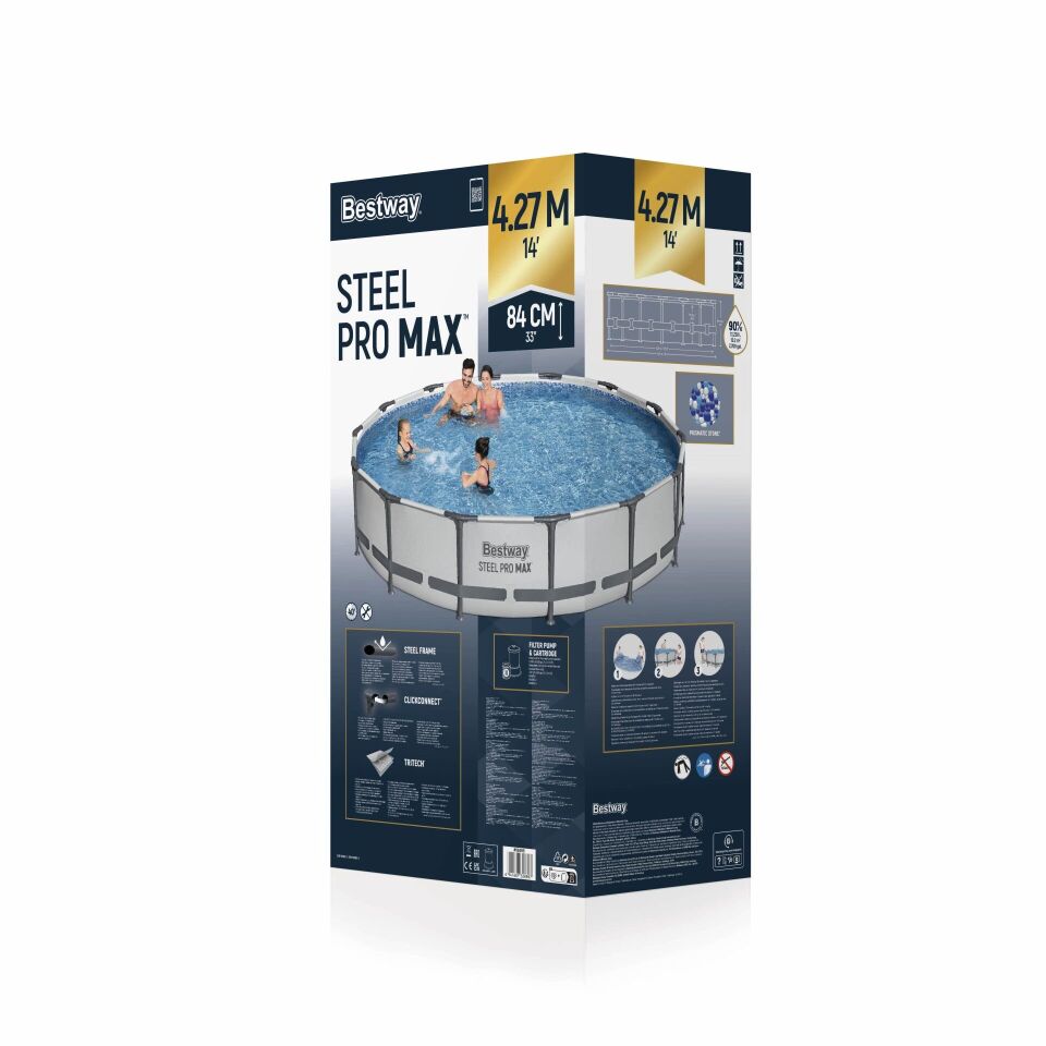 Bestway® 56595 Steel Pro MAX™ Prefabrik Yer Üstü Havuz Seti 4,27 m x 84 cm