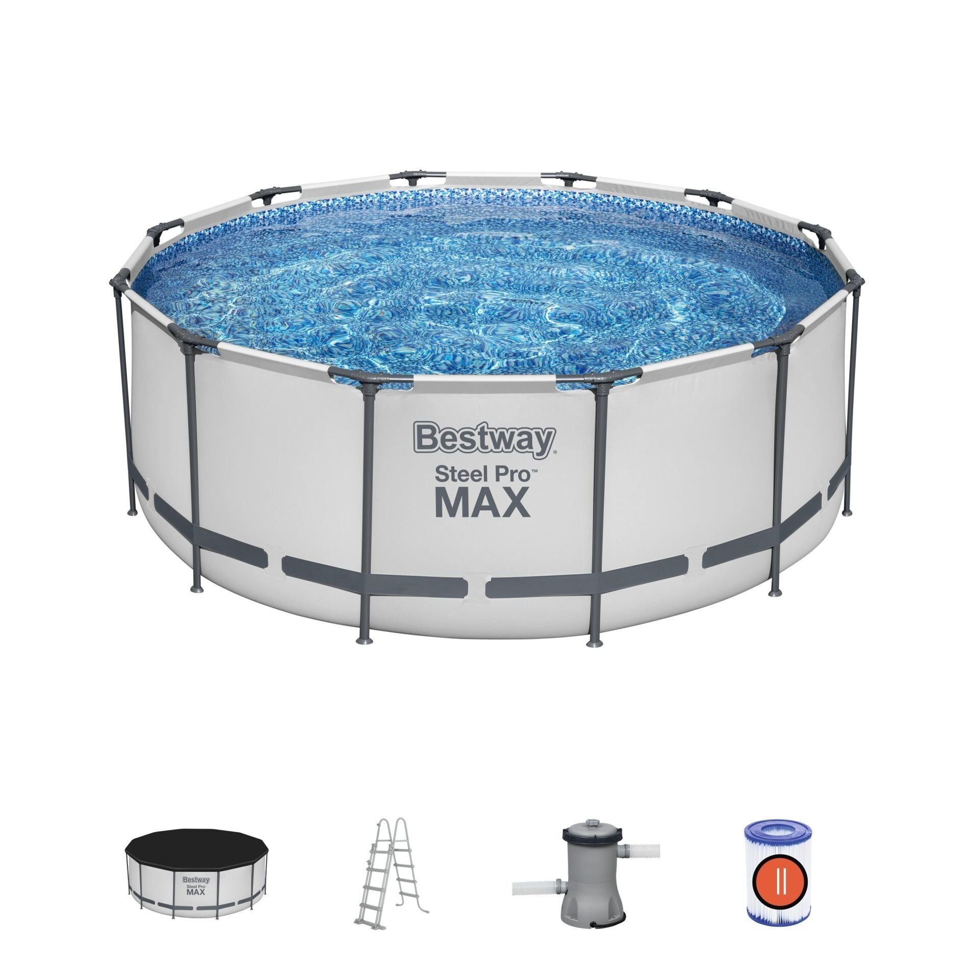 Bestway® 56420 Steel Pro MAX™ Yer Üstü Prefabrik Havuz Seti 3,66 m x 1,22 m
