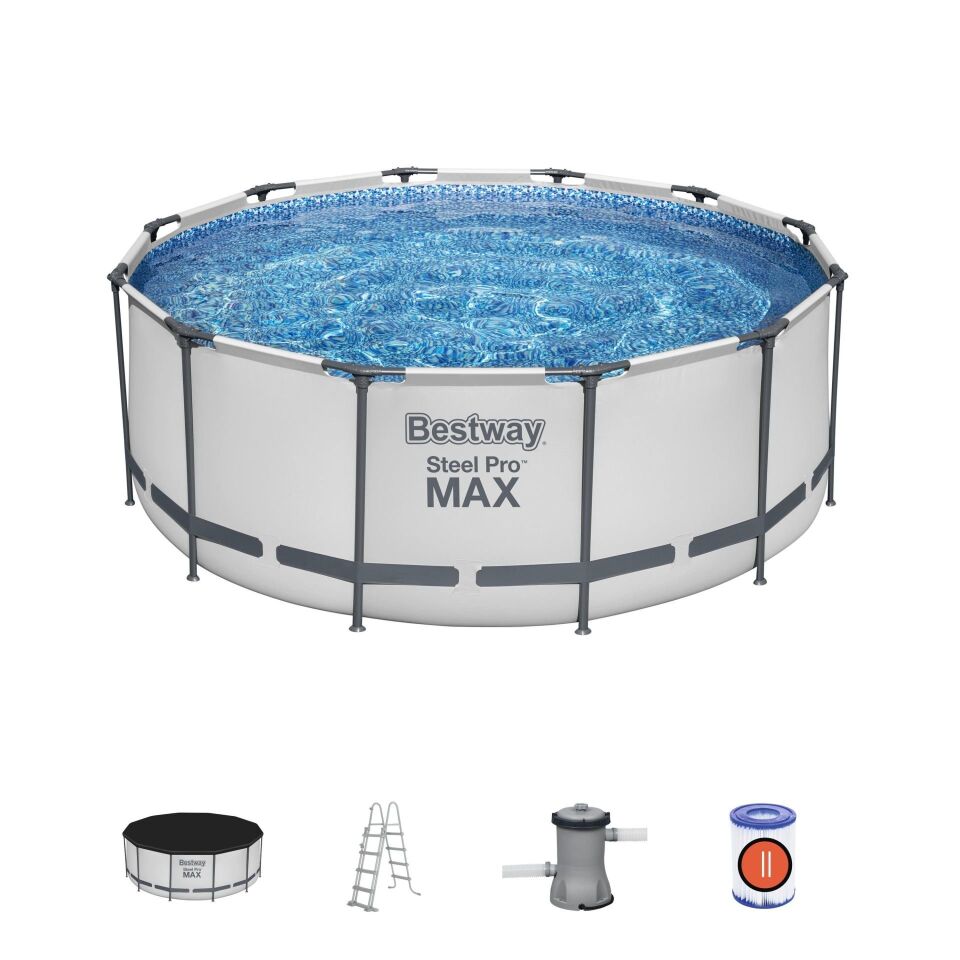 Bestway® 56420 Steel Pro MAX™ Yer Üstü Prefabrik Havuz Seti 3,66 m x 1,22 m