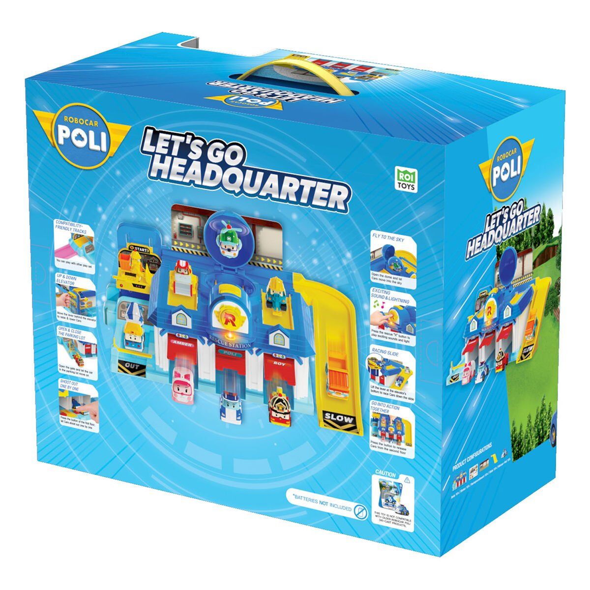 POLI MRT-664 Sesli Robocar Poli Lets Go Ana Merkez Oyun Seti