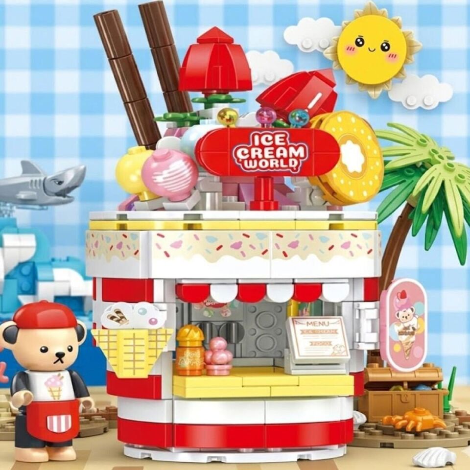 P881202 PANLOS TEDDY DONDURMA SALONU 369 PARÇA BLOCK OYUNCAK