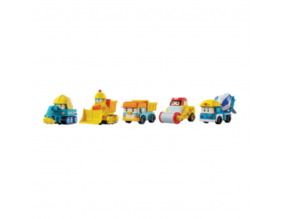 Robocar Poli Mini İnşaat Araçları 5'li Set