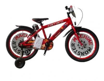 Carraro Monster 20 Jant Alüminyum Çocuk Bisikleti Kırmızı-Gri-Siyah-Kırmızı