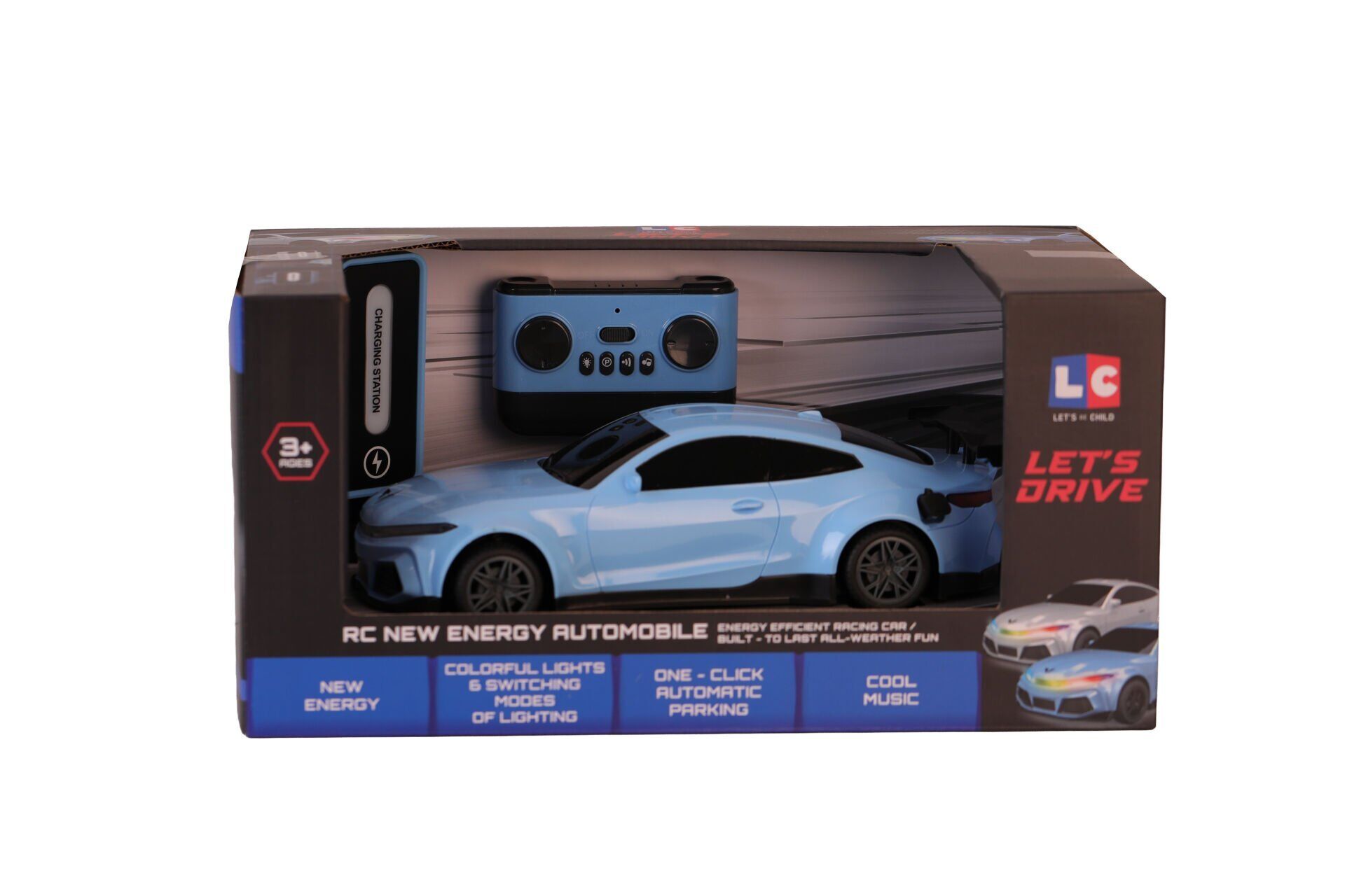 LC-31212 LETS RİDE UK 1 16 RENKLİ IŞIKLI ARABA ŞARJ İSTASYONLU