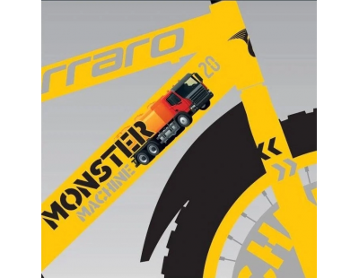 Carraro Monster 20 Jant Alüminyum Çocuk Bisikleti Sarı-Gri-Siyah-Sarı