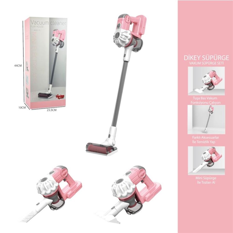 DİKEY ELEKT SÜPÜRGESİ PEMBE