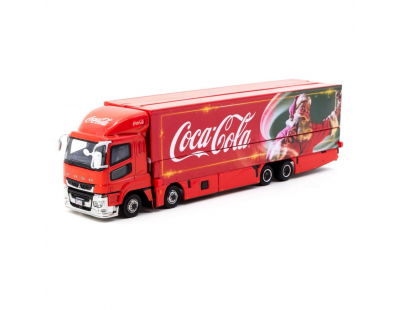 Tarmac Works 1/64 Mitsubishi Fuso Super Great Coca-Cola Santa Truck