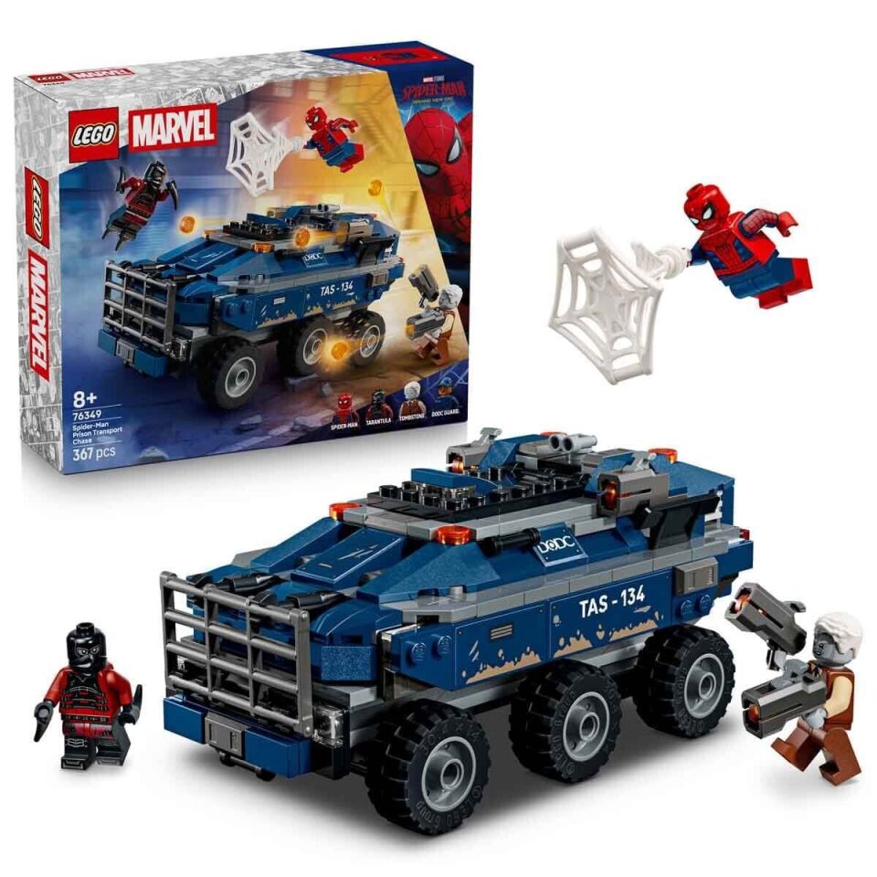 76349 Lego Marvel Spider-Man Hapishane Nakliye Aracı Takibi 367 parça +8 yaş