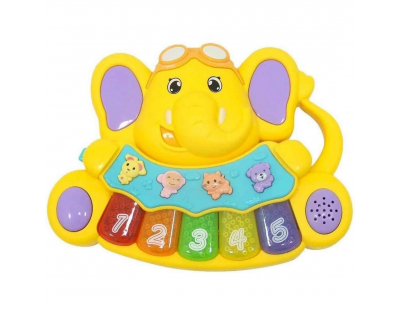Minibo Sesli ve Işıklı Piyanolu Fil