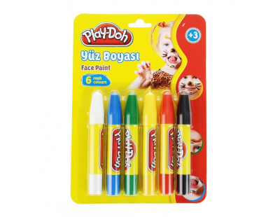 Play-Doh Yüz Boyası 6 Renk