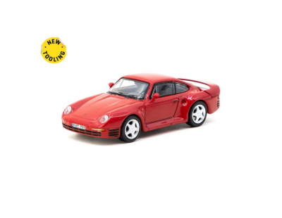 Tarmac Works X iXO Models 1/64 Porsche 959 Red