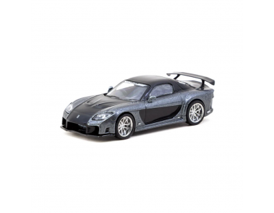 Tarmac Works 1/64 Mazda RX-7 VeilSide Fortune7 Grey Metallic / Black