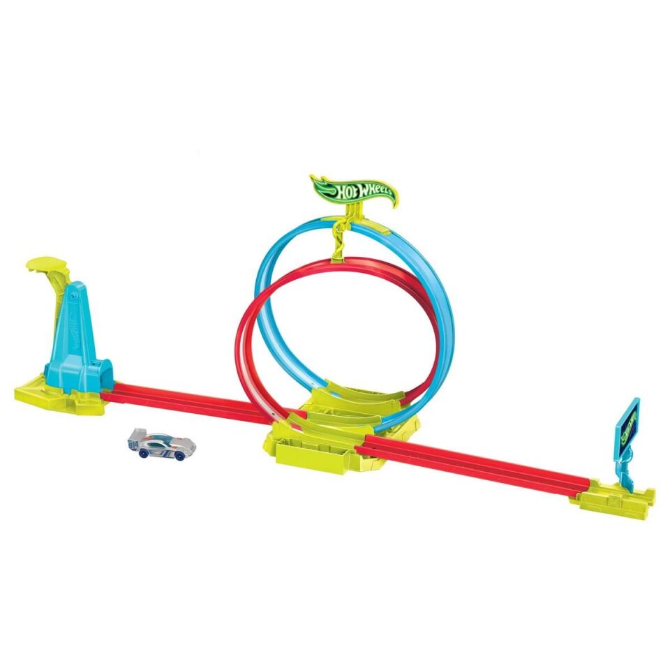 HPC05 Hot Wheels Neon Yarışlar Çifte Çemberde Yarış Seti
