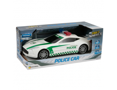 Fast Wheels 1:16 Işıklı ve Sesli Polis Arabası