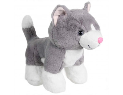Kedi Peluş Gri 36 cm