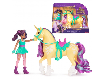 Unicorn Academy AVA ve Tek Boynuzlu At Leaf seti 12 cm