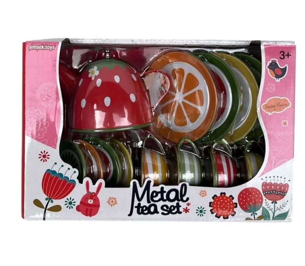 620-C10 METAL ÇAY SETİ MEYVELİ DESEN -ŞİM